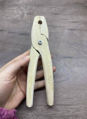 宜兴紫砂壶制作工具，整口用木头老虎钳木夹子普通白檀木巴花加厚