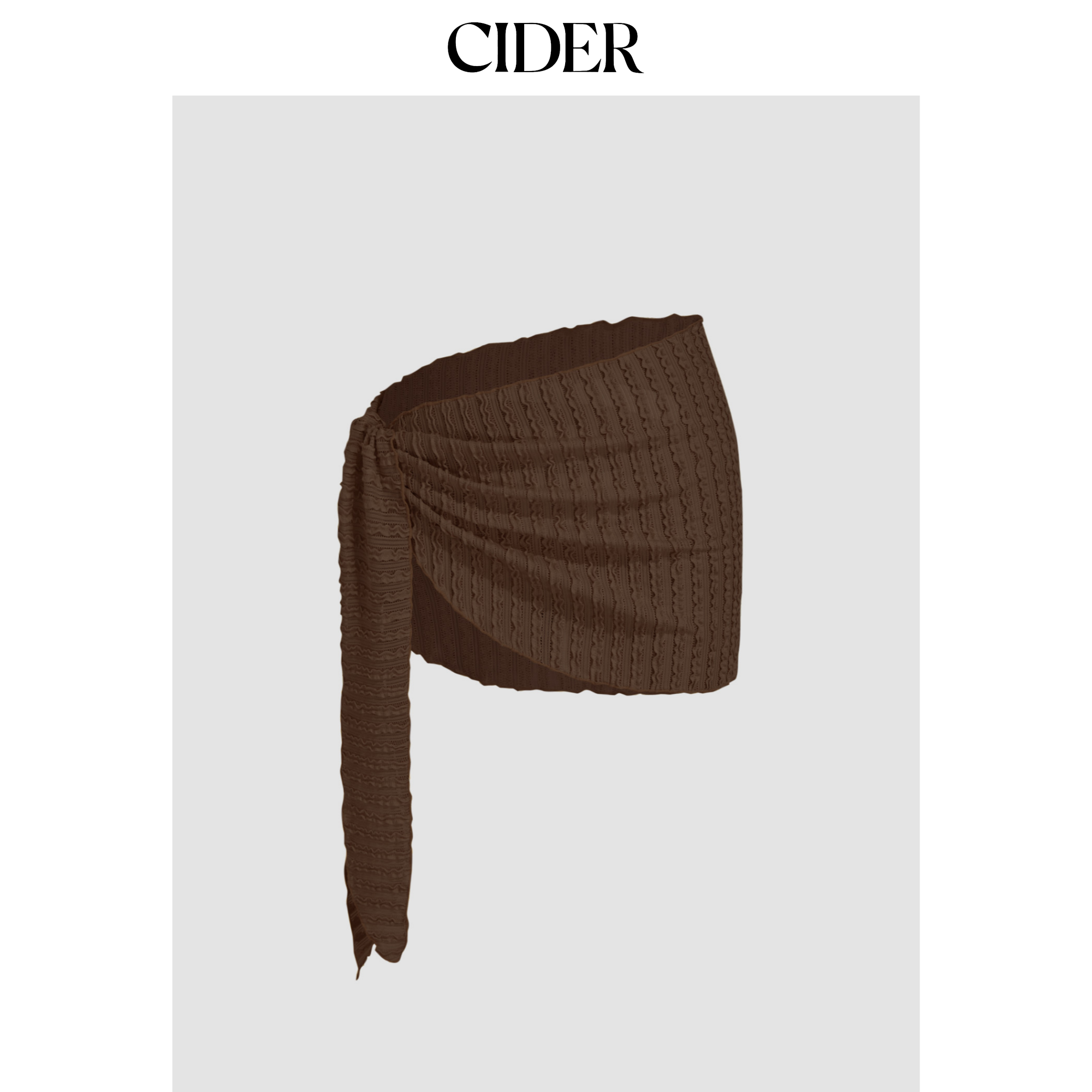 CIDER 挂脖荷叶边系带比基尼套装配纱笼巾女装114583798,淘宝优惠券,粉丝福利购,淘宝优惠卷