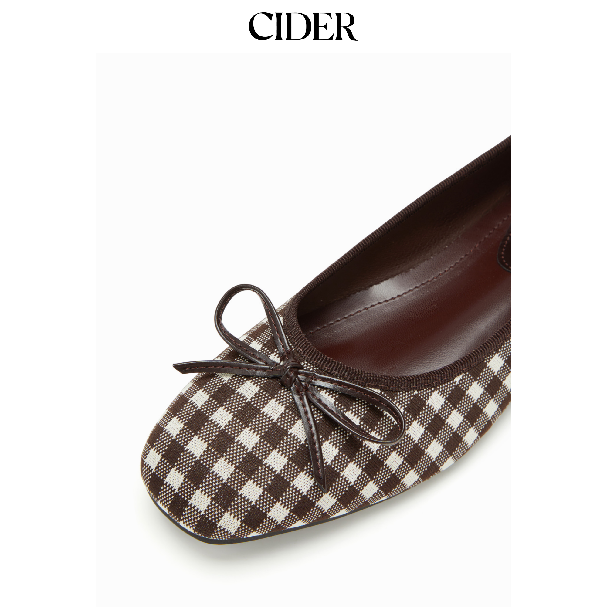 CIDER蝴蝶结格纹美式复古玛丽珍鞋115000035,淘宝优惠券,粉丝福利购,淘宝优惠卷