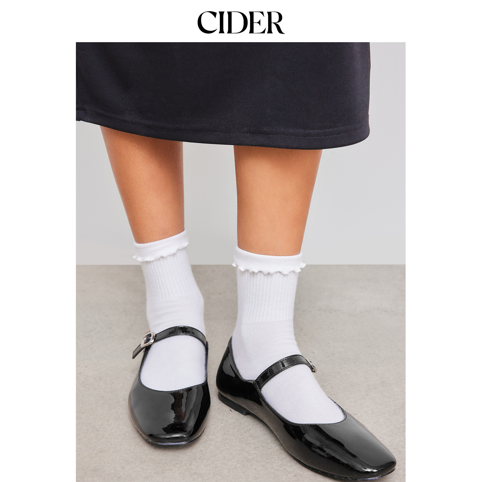 CIDER 秋冬新品女装仿漆皮玛丽珍平底鞋 109729331,淘宝优惠券,粉丝福利购,淘宝优惠卷
