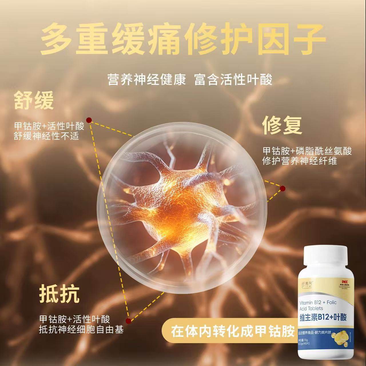 纤养芝维生素叶酸b12修复营养神经b12损伤甲钴胺,淘宝优惠券,粉丝福利购,淘宝优惠卷