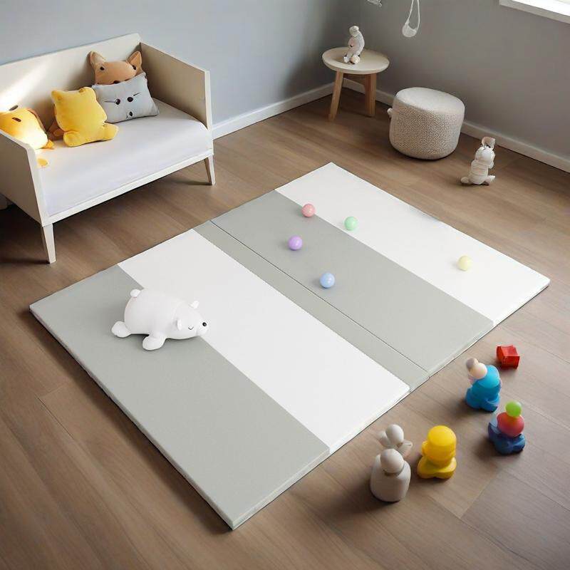 七彩龙IXPE内胆升级加厚婴儿爬爬垫4CM家用地垫益智PU皮折叠学步