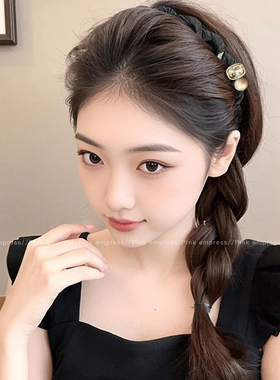波浪发箍女2025新款高颅顶洗脸头箍带齿防滑碎发整理神器压发发卡