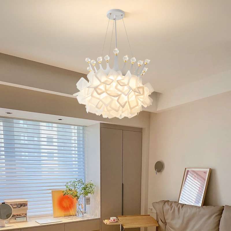 意大利设计师款卧室灯吸顶灯花瓣主卧房间灯简约现代客厅灯具194L - 图1