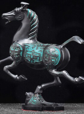 彩铜马踏飞燕马摆件马到成功招财生肖马家居客厅玄关电视柜装饰品