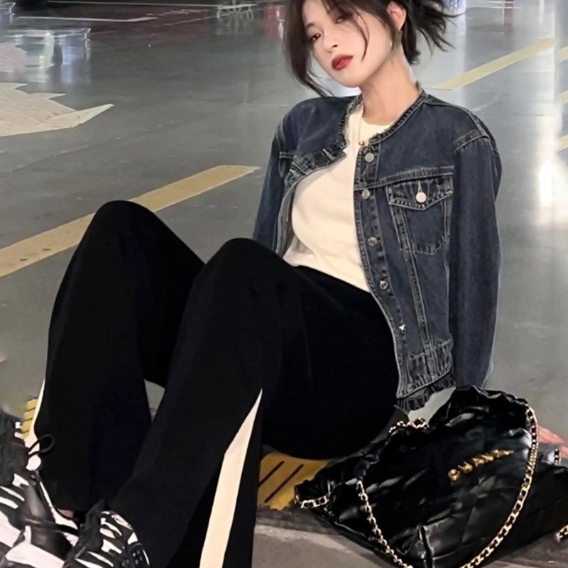 斩男又斩女牛仔短外套女春季港风复古修身夹克显瘦百搭御姐上衣秋,淘宝优惠券,粉丝福利购,淘宝优惠卷