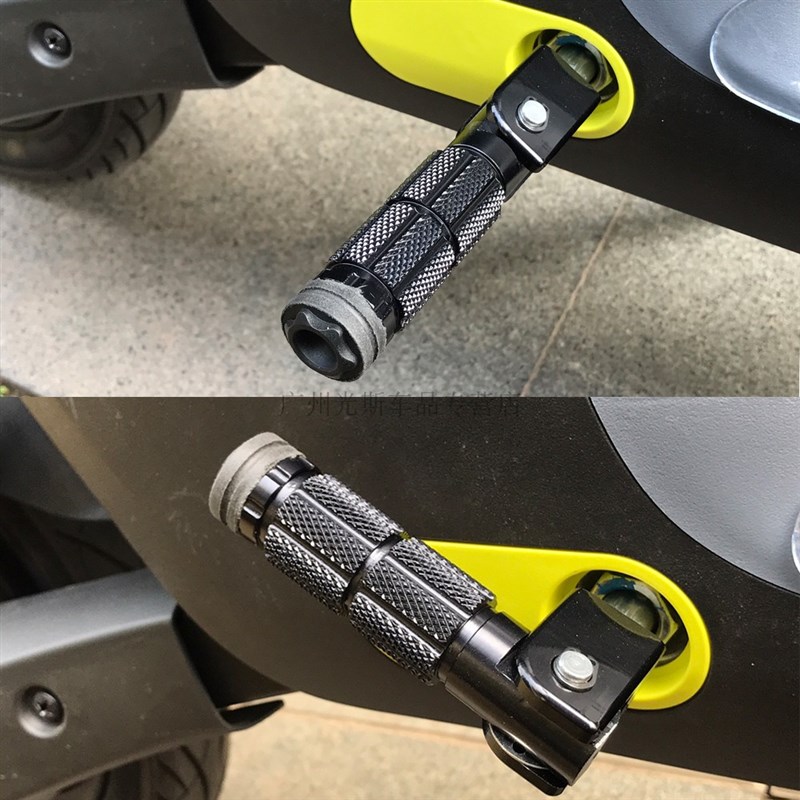 九9号电动车A30c/A40脚踏铝合金脚蹬B80C90改装配件F90收缩脚踏板 - 图1