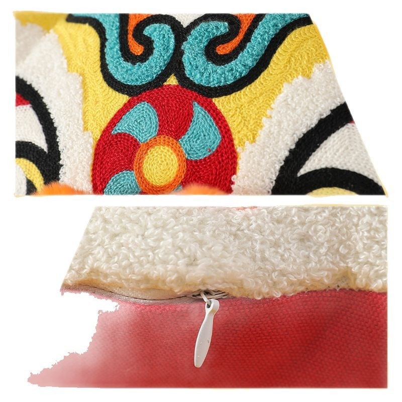 中式国潮3D醒狮抱枕喜r庆卧室床头靠垫客厅沙发靠枕活动节日结婚 - 图2