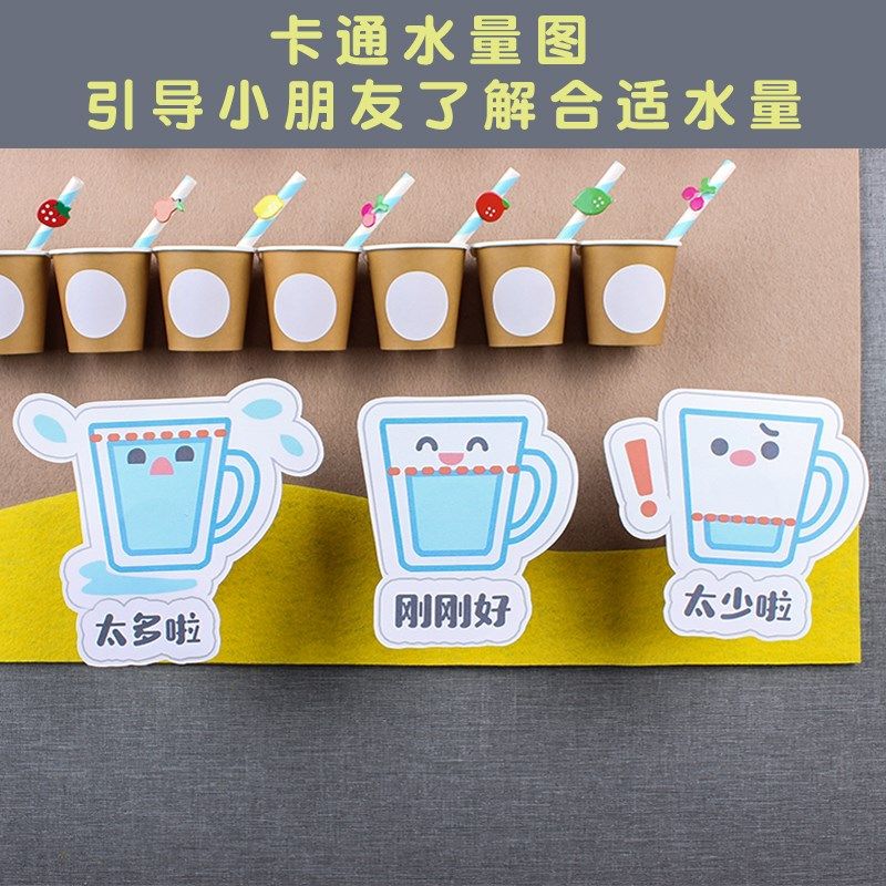 幼儿园喝水记录袋饮水打卡区域袋健康卡袋收纳挂袋挂墙中班喝水墙,淘宝优惠券,粉丝福利购,淘宝优惠卷