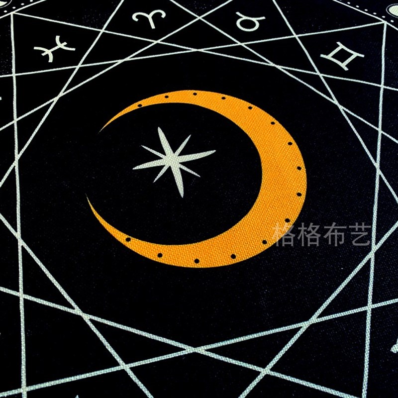 定制日月 塔罗牌桌布 推牌布塔罗布 仪式布 - 图1