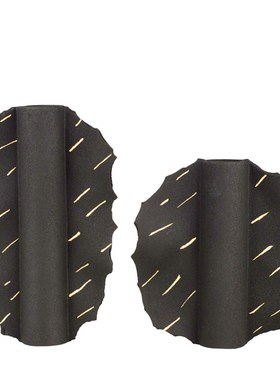 现代磨砂飘带瓶陶瓷摆件样板间售楼处酒店客厅餐厅装饰品摆设