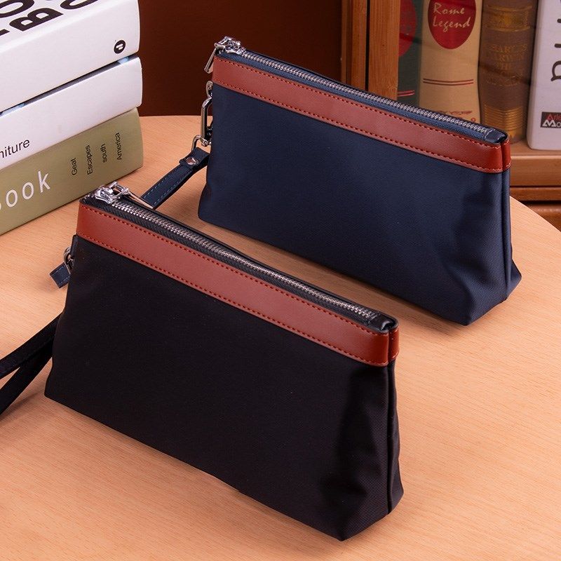 新款手包男款帆布手拿包男士钱包休闲大容L量手抓包防水牛津布男,淘宝优惠券,粉丝福利购,淘宝优惠卷