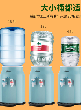 网红台式迷你型饮水机办公v室家用桌面简易白色智能冰温热小型茶