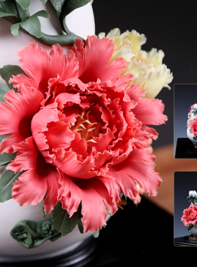 福满乾坤中式玄关电视柜装饰品