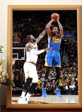 杜兰特海报相框摆件NBA篮球球星礼品照片纪念品周边挂画周边手办