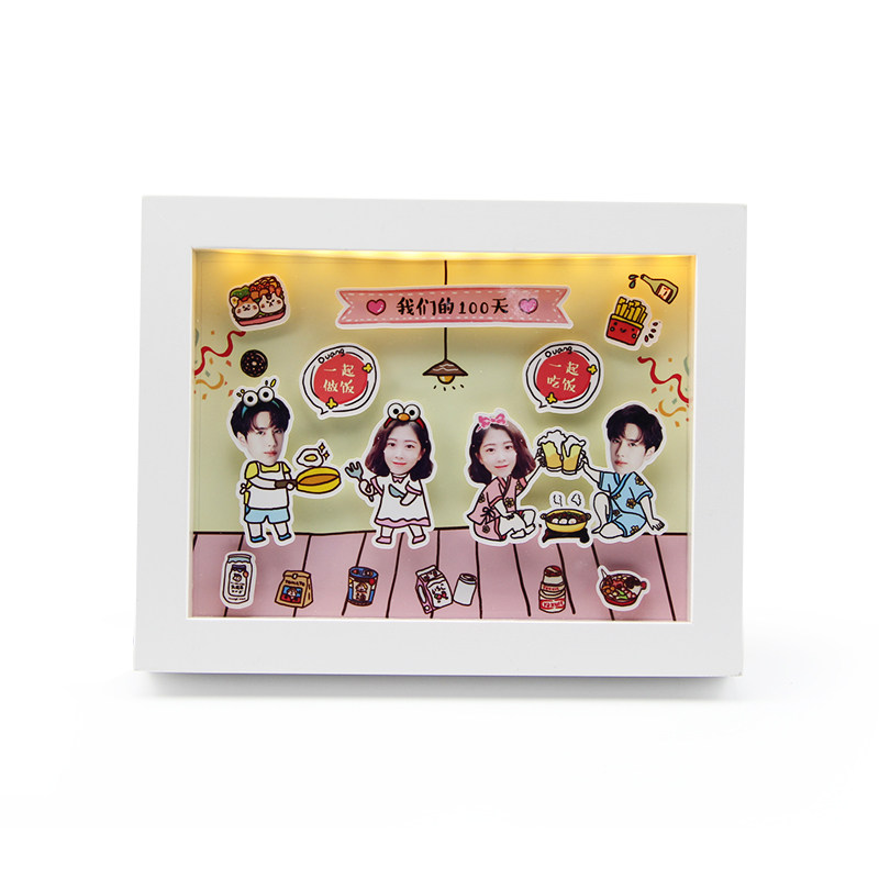 定制夜灯立体照片送情侣闺蜜生日周年纪念创意圣诞节台灯相框装饰,淘宝优惠券,粉丝福利购,淘宝优惠卷