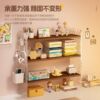 Desktop storage bookshelf rack office desk hole board organizer N dining table countertop multi-layer water cup holder