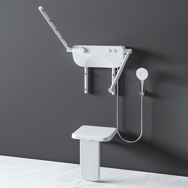 老人坐式恒温淋浴器卫生间浴室淋浴椅多功能壁挂式淋浴凳花洒扶手,淘宝优惠券,粉丝福利购,淘宝优惠卷