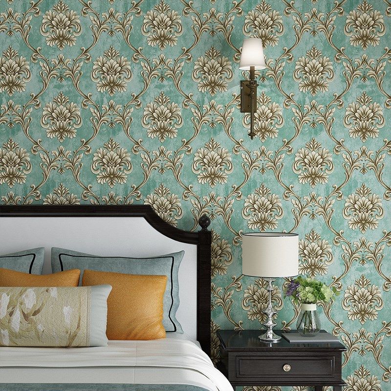 10米大卷欧式大花无纺布墙纸自粘卧室客厅电视背景墙壁纸家用自贴,淘宝优惠券,粉丝福利购,淘宝优惠卷