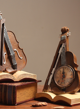 复古小提琴创意家居客厅电视柜酒柜个性摆设室内装饰品道具