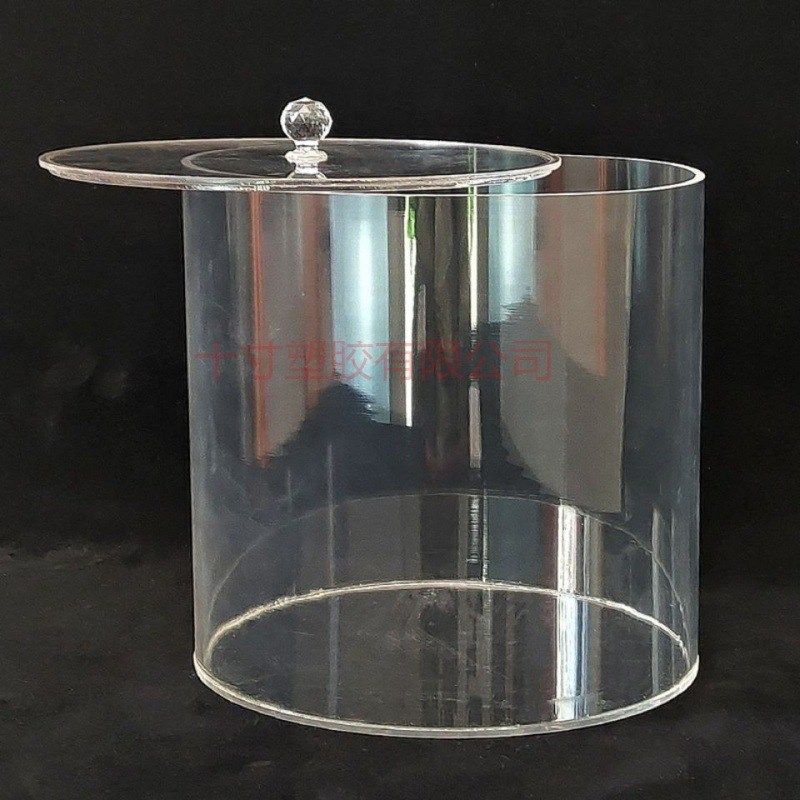 高透明有机玻璃圆管制品 封底不漏水亚克力圆桶 打孔法兰,淘宝优惠券,粉丝福利购,淘宝优惠卷