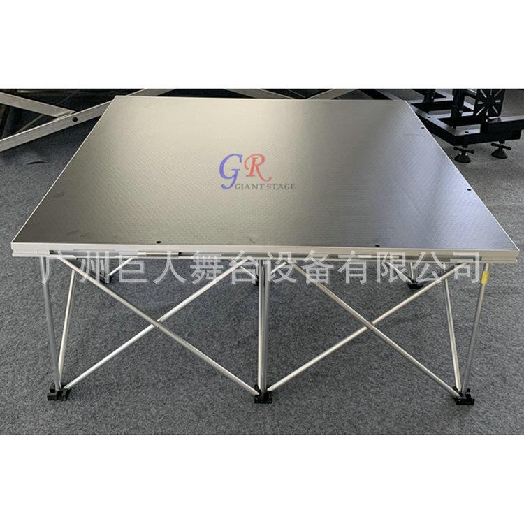 可伸缩铝合金拉网式舞台1x1M移动拼装折叠航空箱舞台 - 图2