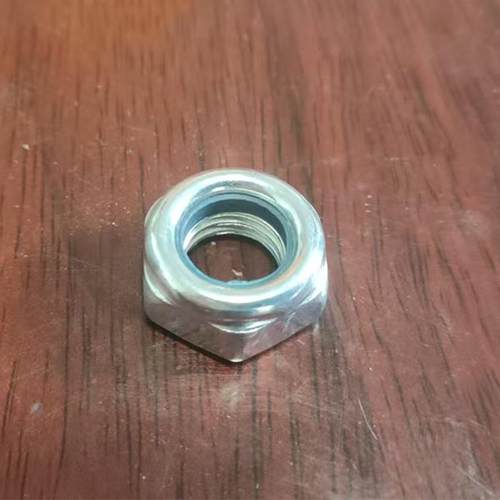 防松螺母尼龙锁紧螺母防滑螺帽镀白彩锌金属紧螺母镀锌螺帽 - 图2