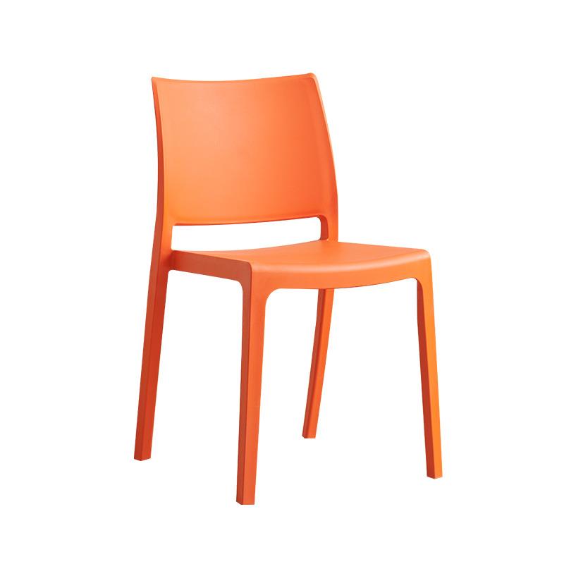 加厚塑料椅简约成人椅子可叠放餐椅家用靠背椅餐桌凳子户外休闲椅 - 图3