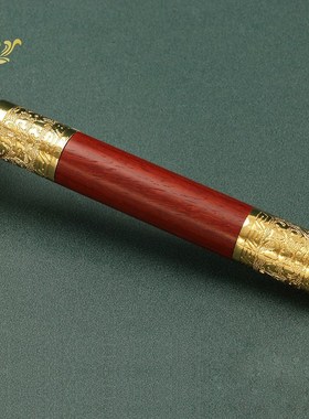 皮革手摇转金筒西藏转金桶家用佛堂摆件木手柄转六字真言转轮经筒