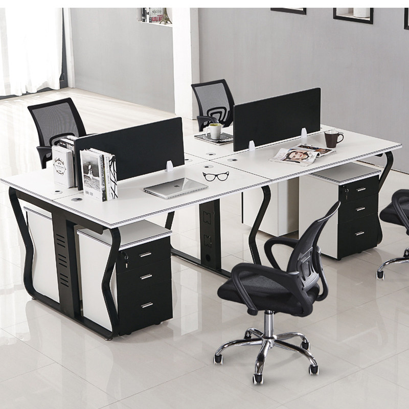 福州简约时尚职员办公桌椅组合4人6四人员工电脑桌双人财务桌隔断,淘宝优惠券,粉丝福利购,淘宝优惠卷