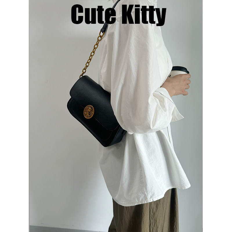 Cute Kitty法棍小方包洋气时尚链条通勤腋下包女小众单肩斜挎包,淘宝优惠券,粉丝福利购,淘宝优惠卷