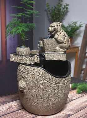 流水摆件循环水客厅玄关