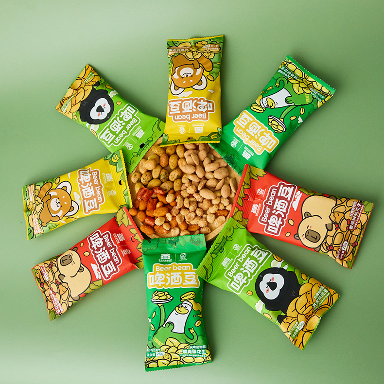 青岛啤酒博物馆红山动物园文创联名青岛啤酒豆食品特产礼盒伴手礼