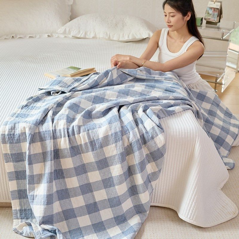 毛巾被空调毯单人三层纱布儿童盖毯柔软透气薄款学.生毯子夏季,淘宝优惠券,粉丝福利购,淘宝优惠卷
