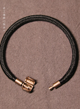 九乘迦叶青丝手绳宠物胎毛编织情侣头发手链男女金刚结手饰纪念品