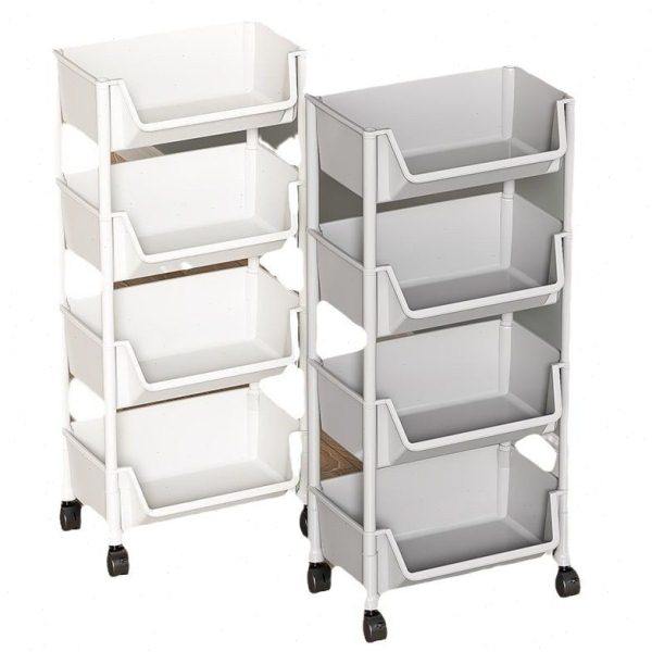 移动书架置物架落地多层带轮客厅卧室宿舍儿童小书柜小推车收纳架,淘宝优惠券,粉丝福利购,淘宝优惠卷