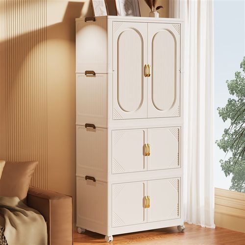 免安装儿童衣柜宝宝衣服收纳婴儿小衣橱多层收纳柜家用整理储物柜 - 图2