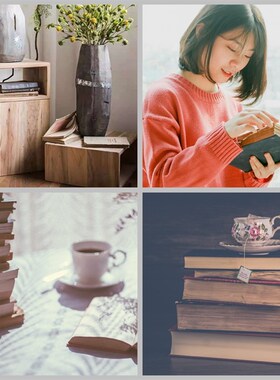 复古外文古旧书摆件 摄影道具书 泛黄硬壳装饰书 民宿咖啡馆饰品