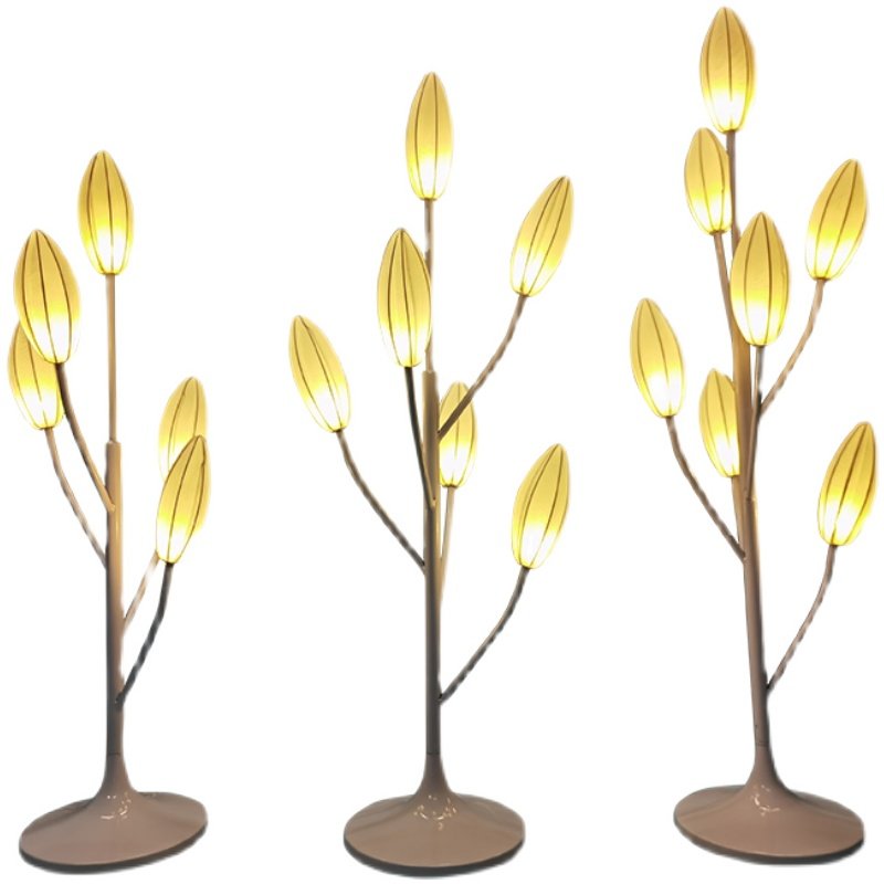 新款婚庆道具铁艺白色百合花发光花蕾路引婚礼舞台装饰摆件橱窗装,淘宝优惠券,粉丝福利购,淘宝优惠卷