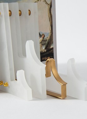 新中式建筑书挡摆件书靠创意书立摆设办公样板房书房书柜软装饰品