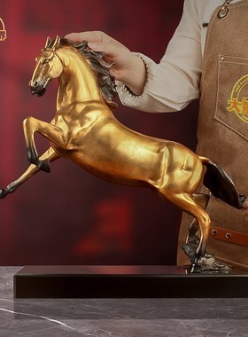 马到成功铜马摆件工艺品雕塑乔迁开业高档礼品家居玄关办公装饰品
