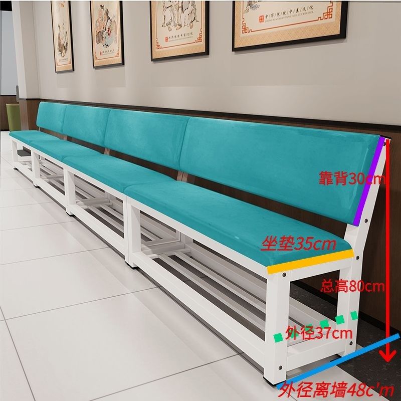 软包沙发靠背皮椅健身房球场休息区长条椅理发店等候椅靠背长凳椅,淘宝优惠券,粉丝福利购,淘宝优惠卷