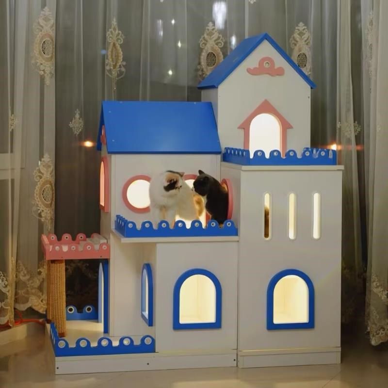 猫咖商铺猫咪别墅展示架猫抓柱剑麻抓板大型一体跳板实木宠物直销,淘宝优惠券,粉丝福利购,淘宝优惠卷