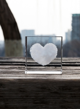 云立方云朵摆件水晶立方体云彩方块创意男女朋友情侣创意精致礼物