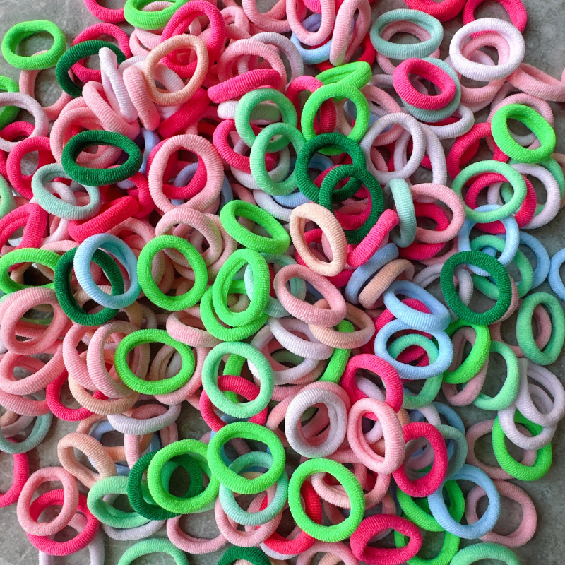 儿童发圈少女高弹力扎马尾橡皮筋编发不伤发宝宝头绳网红发绳皮套 - 图2