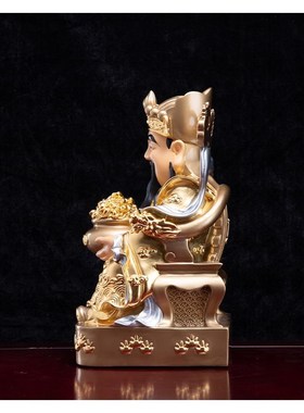 纯铜财神爷铜财神摆件家用文财神武财神佛像招财关公供奉关公摆件