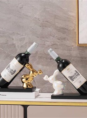 创意红酒酒柜酒架置物架轻奢高档客厅电视柜办公室装饰品摆件套装
