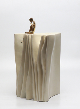 现代新中式创意抽象陶瓷人物摆件电视酒柜样板房间客厅玄关装饰品