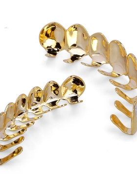 TEMU 亚马逊跨境货源hiphop饰品嘻哈牙套 披花双色8颗牙齿金牙套