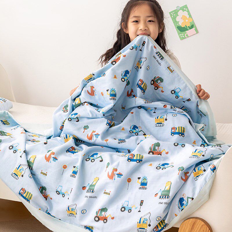 A类儿童幼儿园婴儿全棉u四层纱布夏被盖毯毛巾被薄空调夏凉被,淘宝优惠券,粉丝福利购,淘宝优惠卷